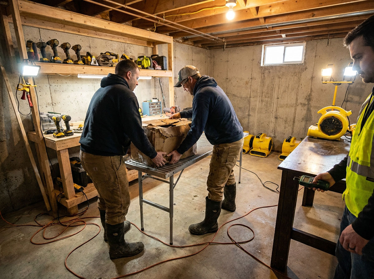 Sewage Backup Cleanup service photo